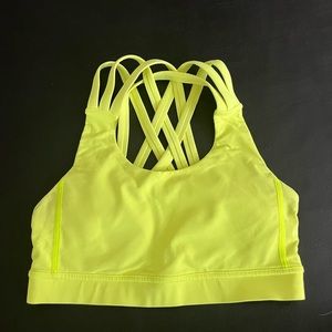 Neon Yellow Lululemon Bra